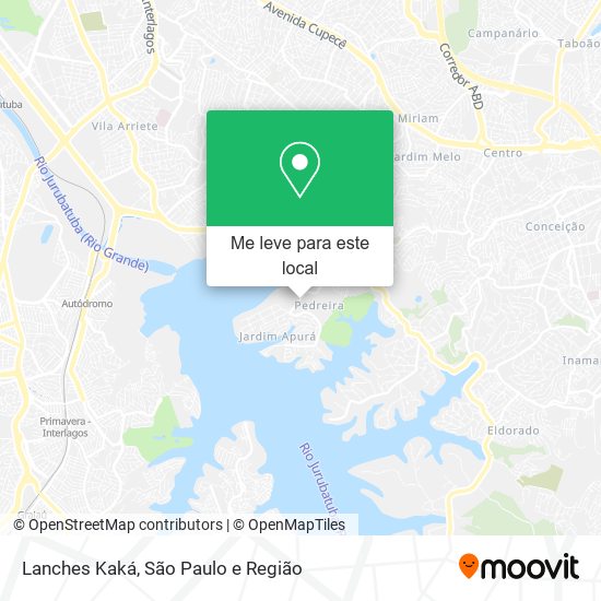 Lanches Kaká mapa