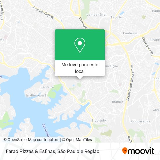 Faraó Pizzas & Esfihas mapa