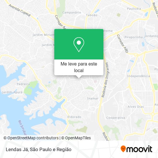 Lendas Já mapa