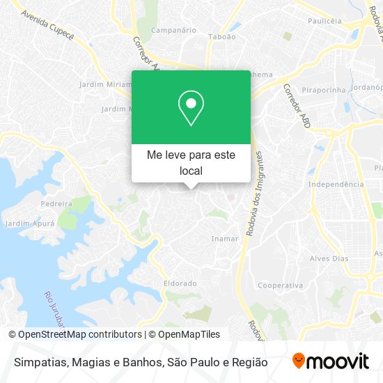 Simpatias, Magias e Banhos mapa