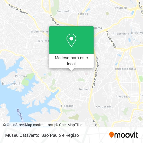 Museu Catavento mapa