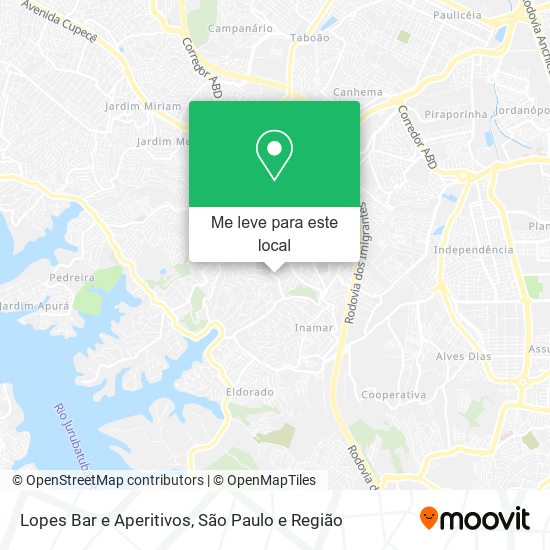 Lopes Bar e Aperitivos mapa