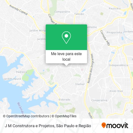 J M Construtora e Projetos mapa