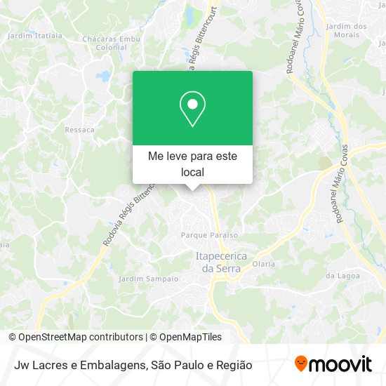 Jw Lacres e Embalagens mapa