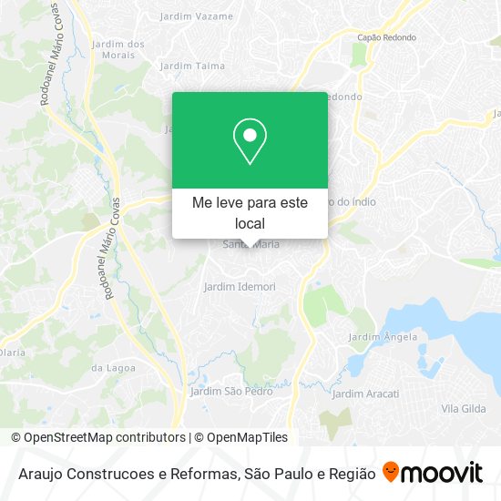 Araujo Construcoes e Reformas mapa