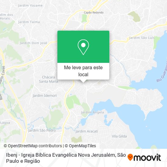 Ibenj - Igreja Bíblica Evangélica Nova Jerusalém mapa