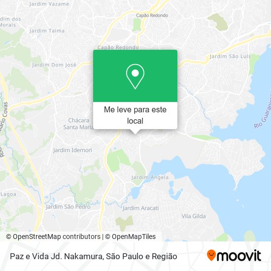 Paz e Vida Jd. Nakamura mapa