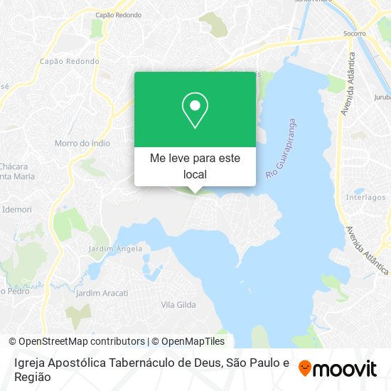 Igreja Apostólica Tabernáculo de Deus mapa
