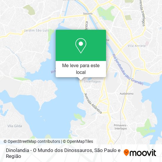 Dinolandia - O Mundo dos Dinossauros mapa