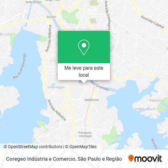 Coregeo Indústria e Comercio mapa