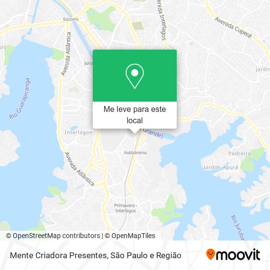 Mente Criadora Presentes mapa