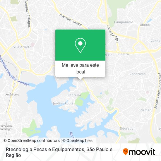 Rtecnologia Pecas e Equipamentos mapa