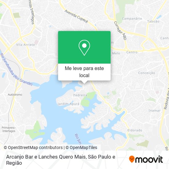 Arcanjo Bar e Lanches Quero Mais mapa