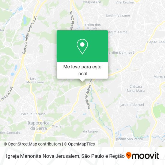 Igreja Menonita Nova Jerusalem mapa