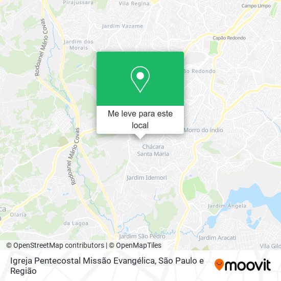 Igreja Pentecostal Missão Evangélica mapa