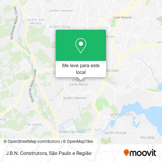 J.B.N. Construtora mapa