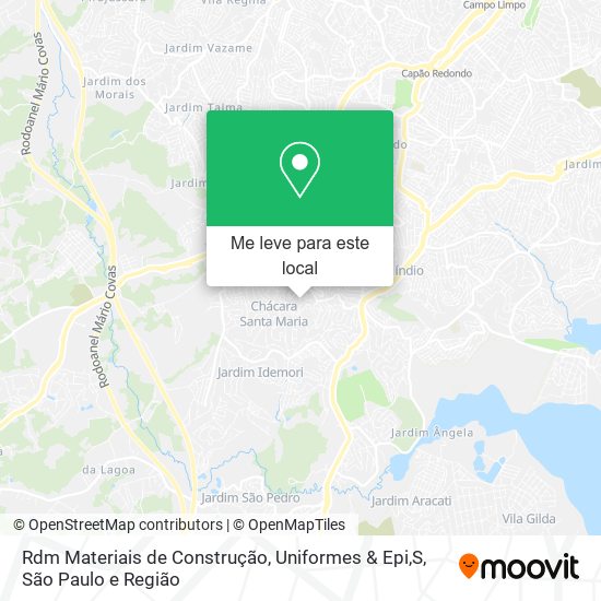 Rdm Materiais de Construção, Uniformes & Epi,S mapa