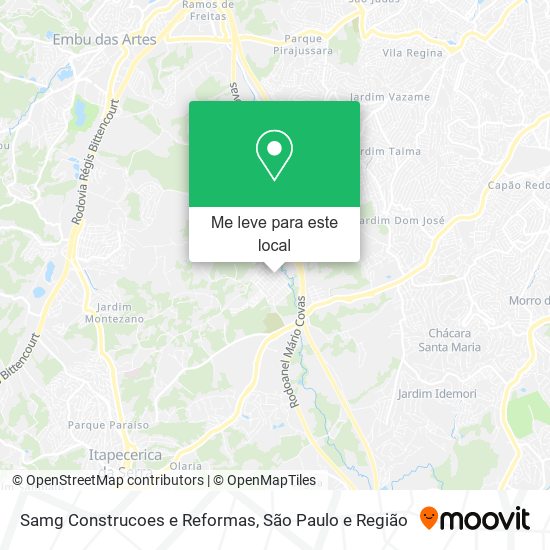 Samg Construcoes e Reformas mapa