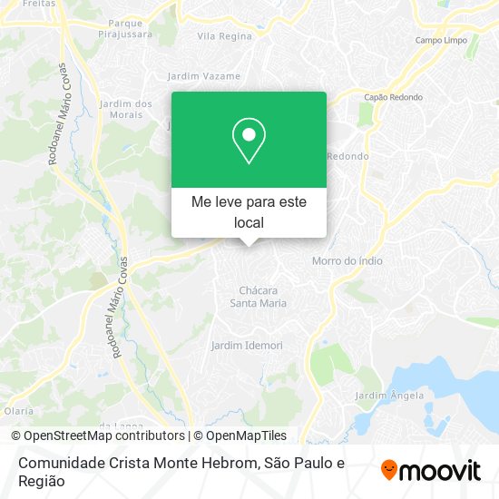Comunidade Crista Monte Hebrom mapa