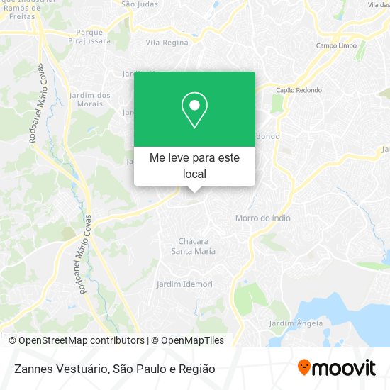 Zannes Vestuário mapa