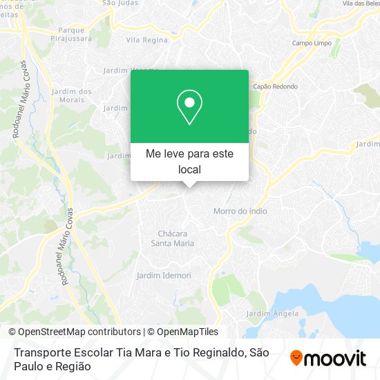Transporte Escolar Tia Mara e Tio Reginaldo mapa