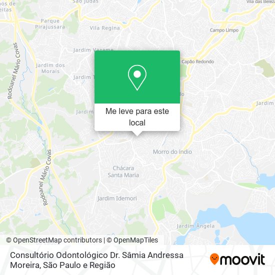 Consultório Odontológico Dr. Sâmia Andressa Moreira mapa