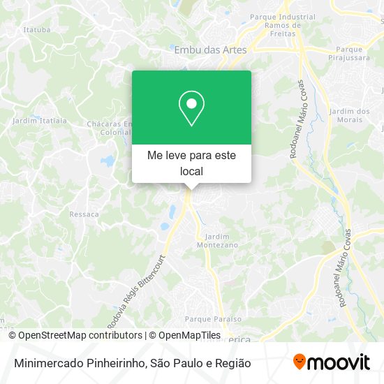 Minimercado Pinheirinho mapa