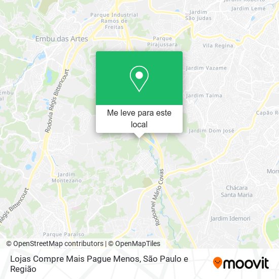 Lojas Compre Mais Pague Menos mapa
