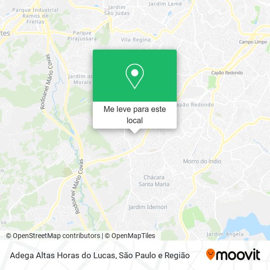 Adega Altas Horas do Lucas mapa