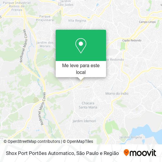 Shox Port Portões Automatico mapa