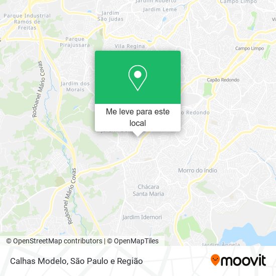 Calhas Modelo mapa