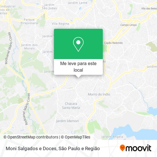 Moni Salgados e Doces mapa