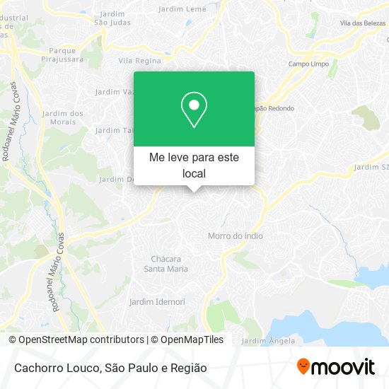 Cachorro Louco mapa