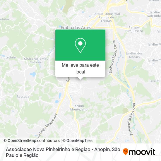 Associacao Nova Pinheirinho e Regiao - Anopin mapa