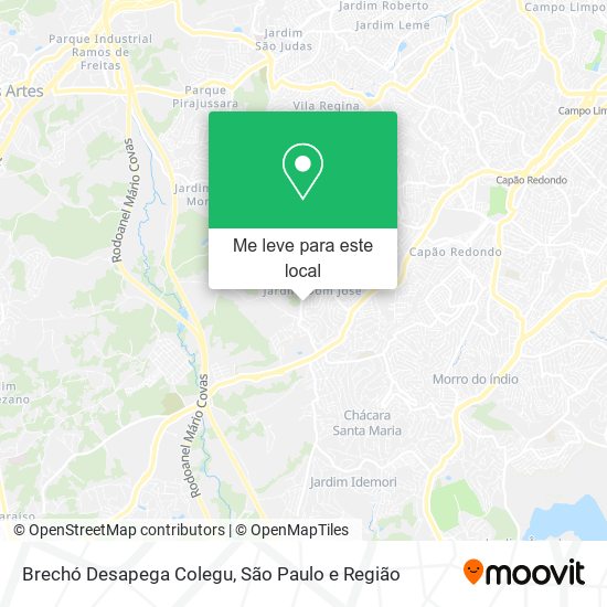 Brechó Desapega Colegu mapa