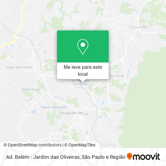 Ad. Belém - Jardim das Oliveiras mapa