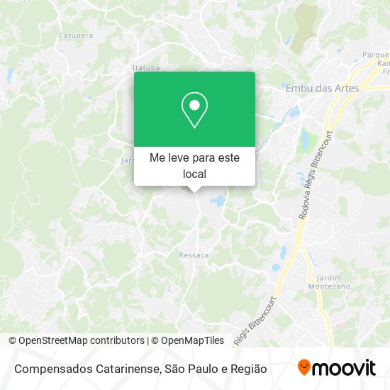 Compensados Catarinense mapa