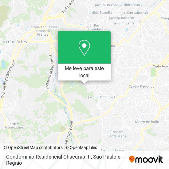 Condomínio Residencial Chácaras III mapa