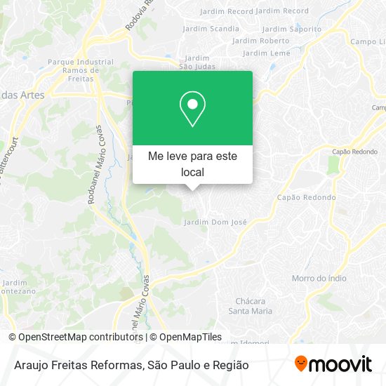 Araujo Freitas Reformas mapa