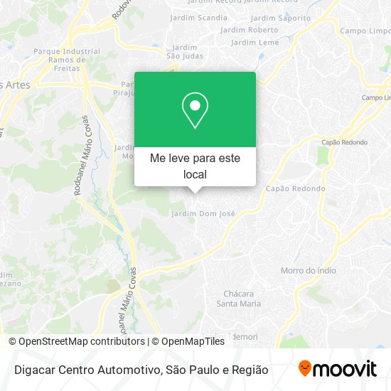 Digacar Centro Automotivo mapa