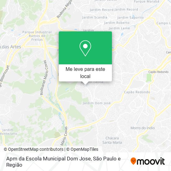 Apm da Escola Municipal Dom Jose mapa