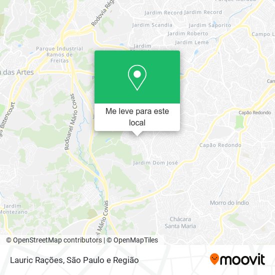 Lauric Rações mapa