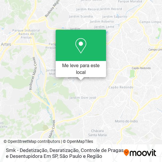 Smk - Dedetização, Desratização, Controle de Pragas e Desentupidora Em SP mapa