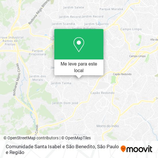 Comunidade Santa Isabel e São Benedito mapa