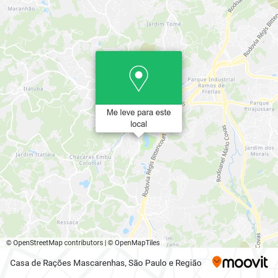 Casa de Rações Mascarenhas mapa