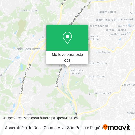 Assembléia de Deus Chama Viva mapa