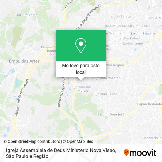 Igreja Assembleia de Deus Ministerio Nova Visao mapa