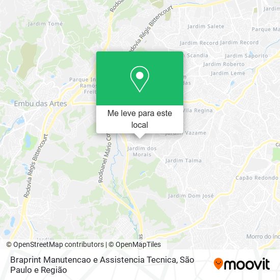 Braprint Manutencao e Assistencia Tecnica mapa