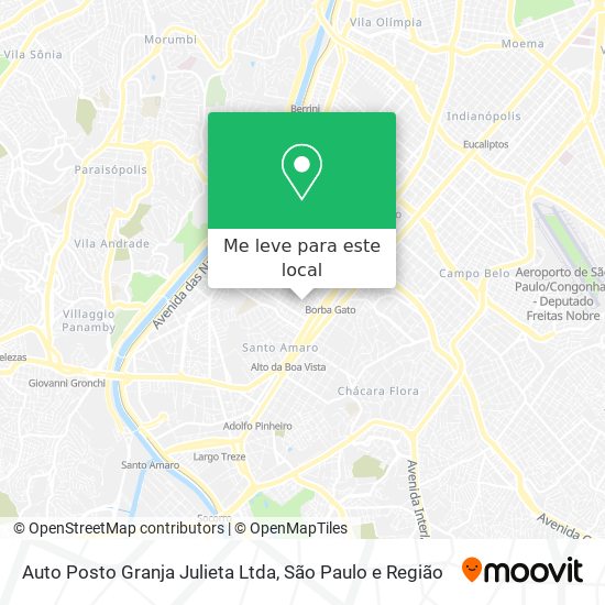 Auto Posto Granja Julieta Ltda mapa