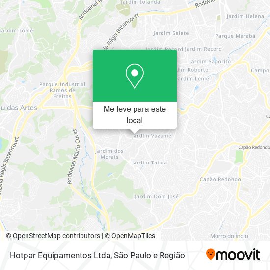 Hotpar Equipamentos Ltda mapa